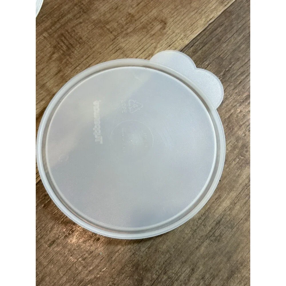 Tupperware Round Sheer Replacement Lid Butterfly Tab 2541A - 15 Cereal Cover